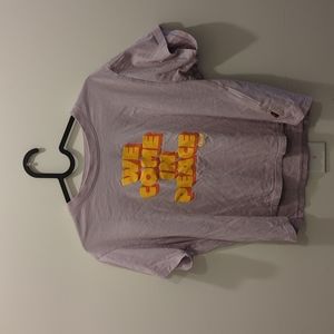 T shirt - we come in peace